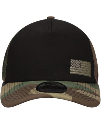 Мужская черная / камуфляжная шляпа New Era Chase Briscoe Trucker с регулируемой длиной 94 см