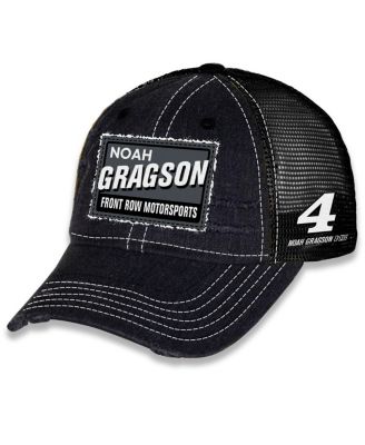 Checkered Flag Sports - Men's and Women's Black Noah Gragson Vintage Patch Trucker Adjustable Hat