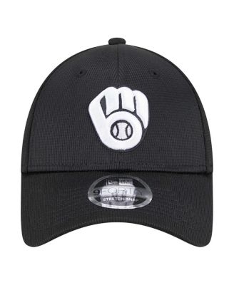 Мужская черная шляпа с регулируемой посадкой Milwaukee Brewers Pivot 9FORTY от New Era