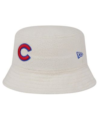 New Era - Women's  White Chicago Cubs Chrome Cozy Bucket Hat