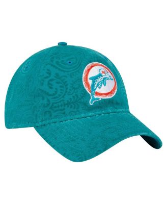 Women's Aqua Miami Dolphins Throwback Flair 9TWENTY Adjustable Hat