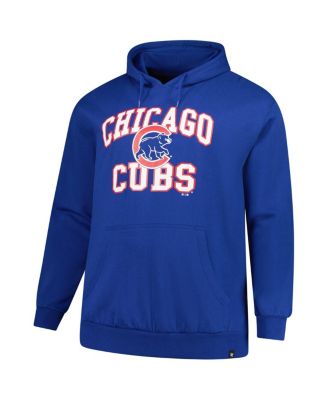 Мужской флисовый пуловер с капюшоном Royal Chicago Cubs Big Tall Velocity от бренда '47