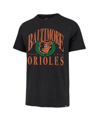 Мужская брендовая черная футболка Baltimore Orioles Pitchout Franklin 47-го года выпуска