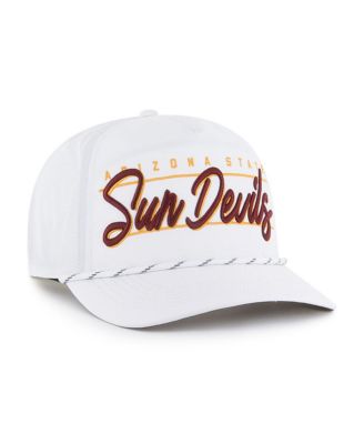 Брендовая мужская белая шляпа Arizona State Sun Devils Condor Hitch 47-го года выпуска, регулируемая по длине.