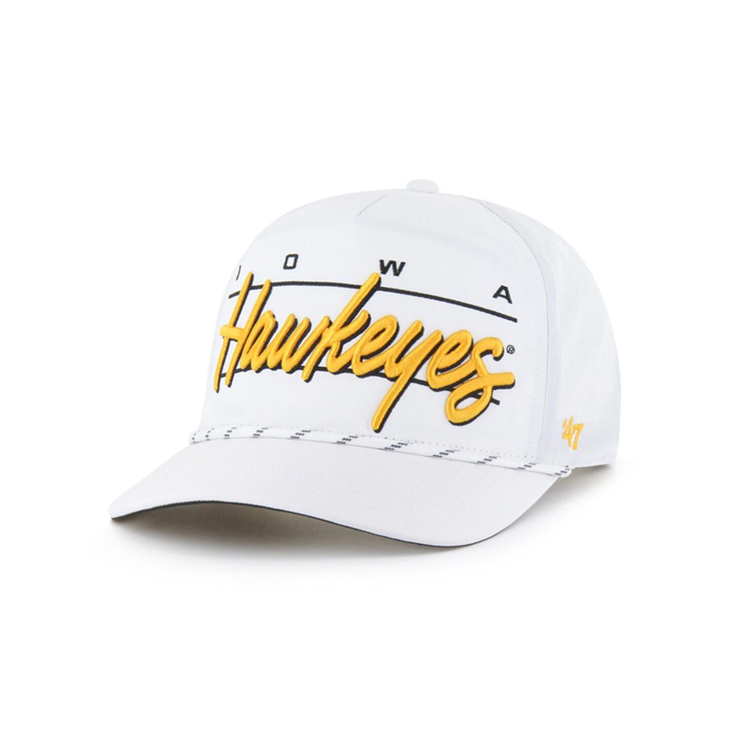 Мужская кепка '47 Brand White Iowa Hawkeyes Condor Hitch Brrr Adjustable Hat — фото 1
