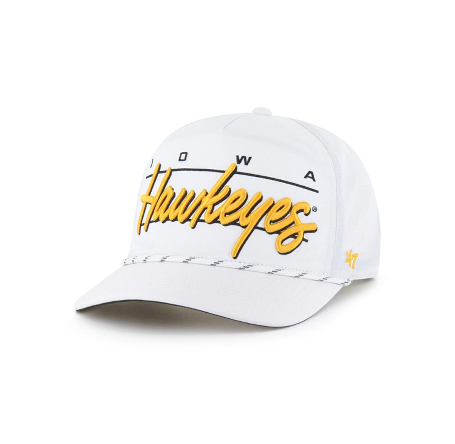 Men's White Iowa Hawkeyes Condor Hitch Brrr Adjustable Hat