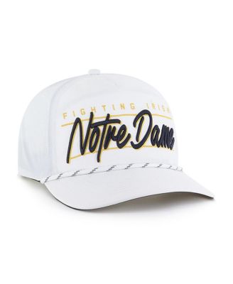 Брендовая мужская белая шляпа Notre Dame Fighting Irish Condor Hitch 47-го года выпуска, регулируемая по длине.