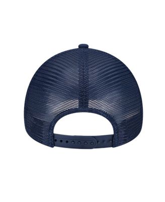 Men's Navy Dallas Cowboys Retro Main A-Frame Trucker 9FORTY Adjustable Hat