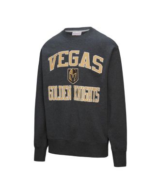 Мужская черная толстовка Mitchell & Ness с флисовым пуловером Vegas Golden Knights Playoff Win