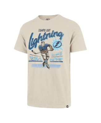 Брендовая мужская футболка из натуральной кожи Tampa Bay Lightning, хоккеист Золотого века Scrum, 47-го года выпуска