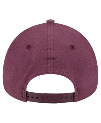 Men's Maroon Florida Marlins Cooperstown Collection Moleskin A-Frame 9FORTY Adjustable Hat