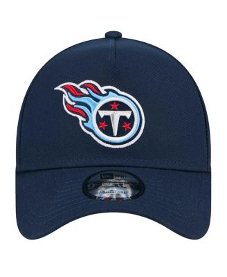 Мужская темно-синяя шляпа Tennessee Titans A-образной формы New Era с регулируемой длиной 9 футов