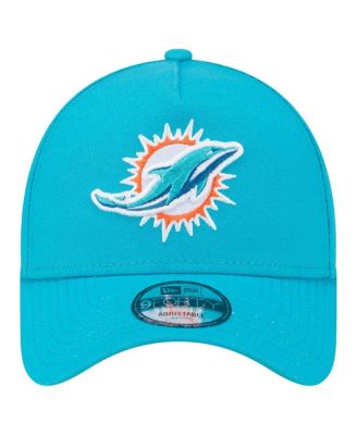 Мужская шляпа Aqua Miami Dolphins A-образной формы New Era с регулируемой длиной 9 футов