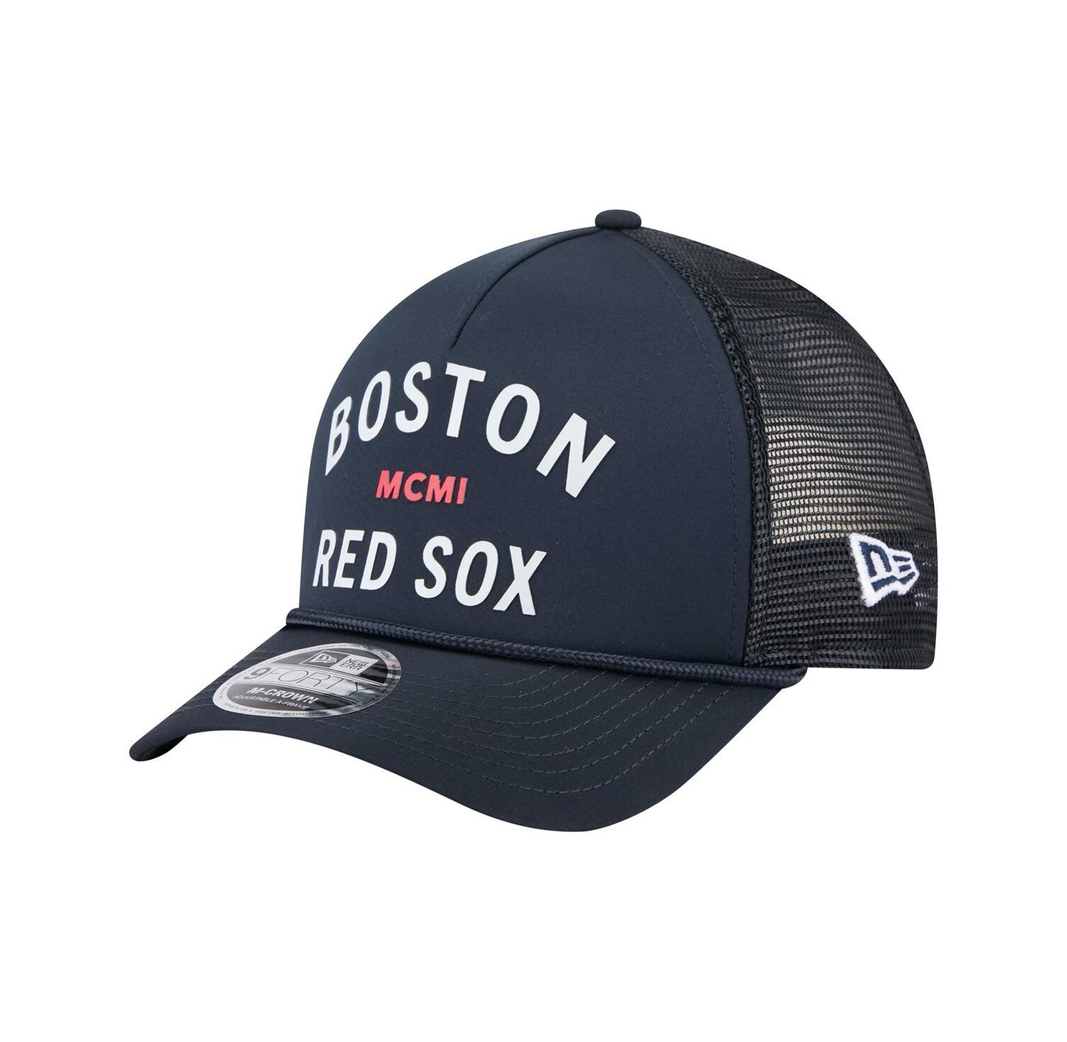 Men's Navy Boston Red Sox Minimalist 9FORTY A-Frame Adjustable Hat