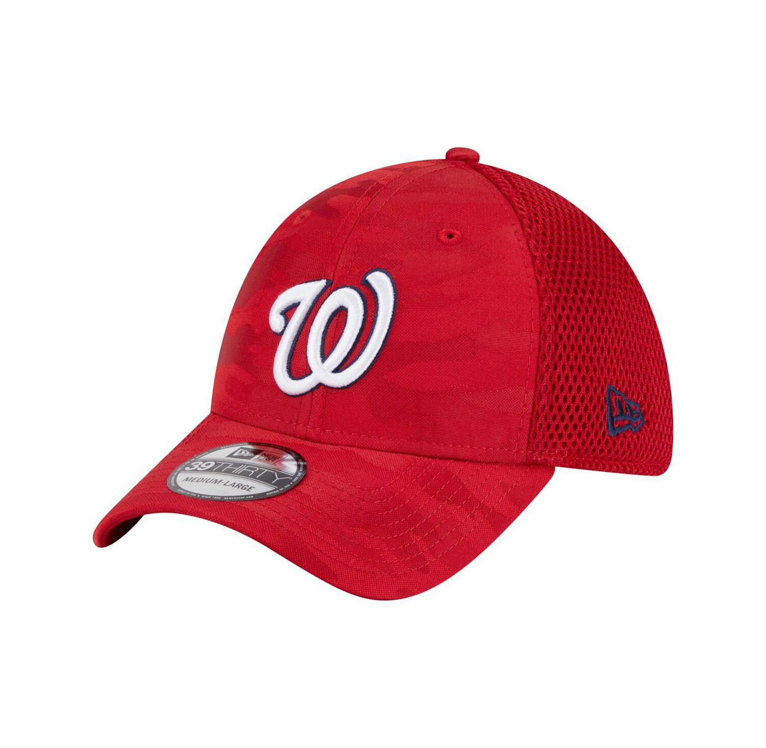 Men's Red Washington Nationals Subtle Camo 39THIRTY Flex Hat