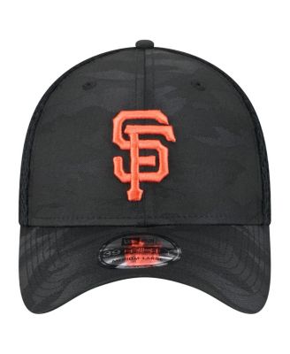 Мужская черная шапка San Francisco Giants с тонким камуфляжем New Era Flex 39-го размера.