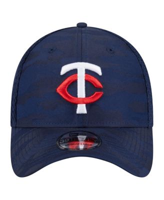 Мужская темно-синяя шляпа New Era Minnesota Twins с тонким камуфляжем 39-ГО РАЗМЕРА Flex