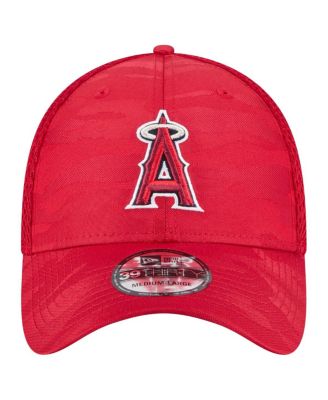 Мужская красная шапка Los Angeles Angels New Era с тонким камуфляжем 39-ГО размера