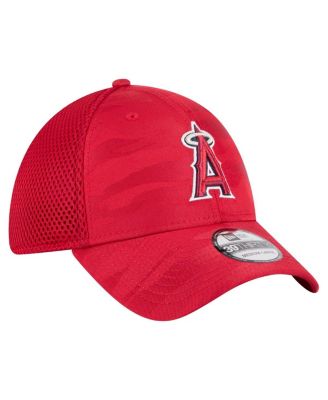 Men's Red Los Angeles Angels Subtle Camo 39THIRTY Flex Hat