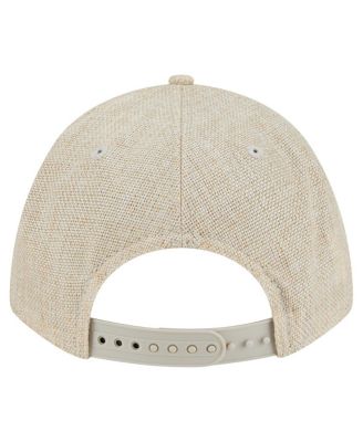 Men's Beige Pittsburgh Pirates Cotton Weave M-Crown A-Frame 9FORTY Adjustable Hat