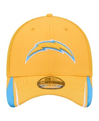 Мужская шляпа New Era Gold Los Angeles Chargers Linear 39 THIRTY Flex от New Era