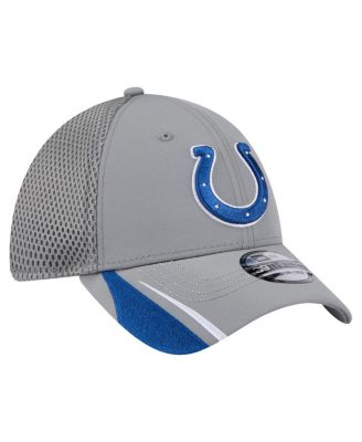 Мужская серая кепка New Era от Indianapolis Colts Game Day Linear 39-го размера Flex