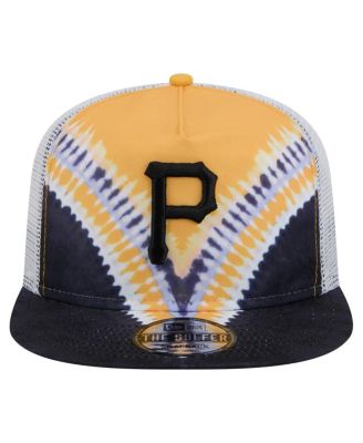 Регулируемая шляпа дальнобойщика-гольфиста Pittsburgh Pirates Tie-Dye от New Era для мужчин