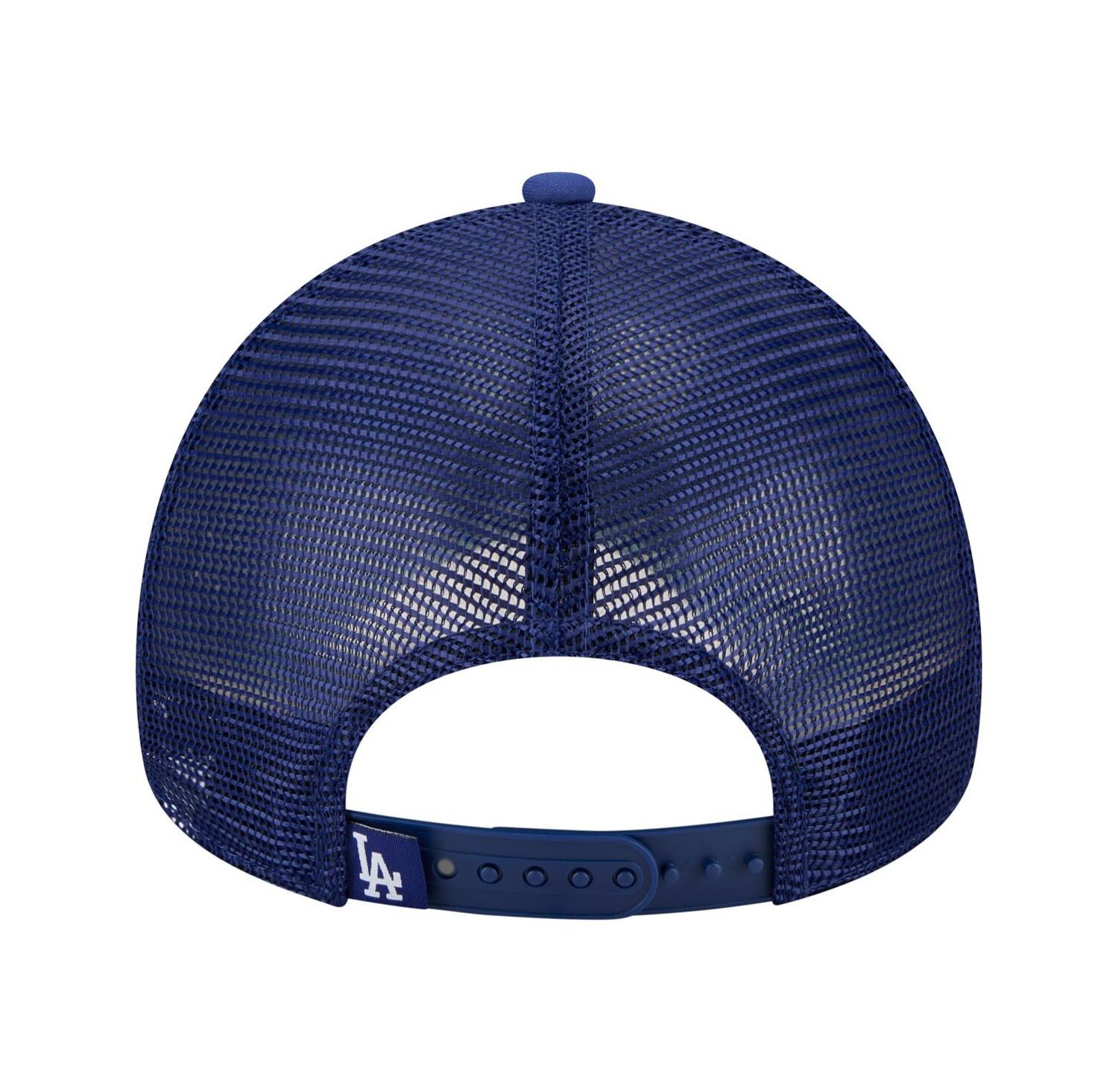 Men's White/Royal Los Angeles Dodgers Trucker A-Frame 9FORTY Adjustable Hat
