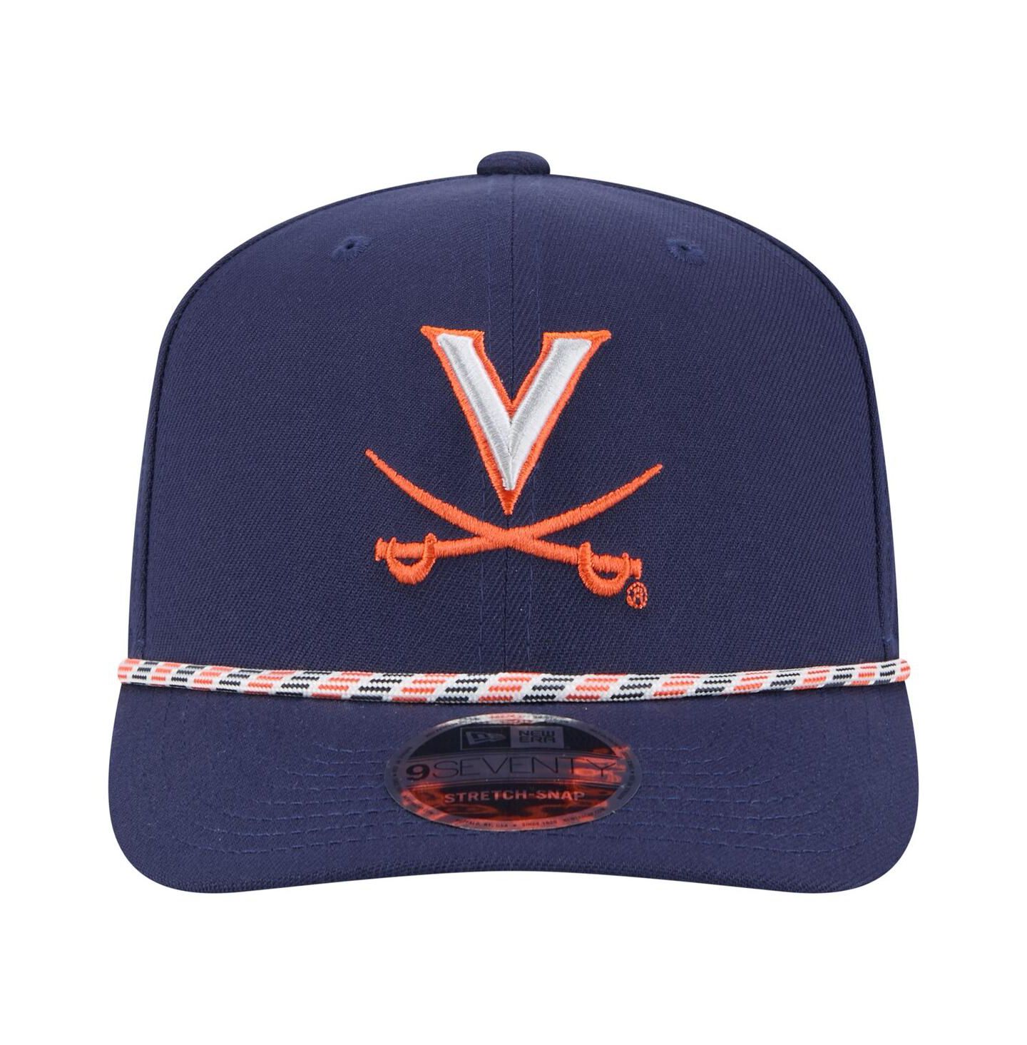 Мужской головной убор New Era Navy Virginia Cavaliers Gameday Multi-Rope 9SEVENTY Stretch Snap Hat — фото 4