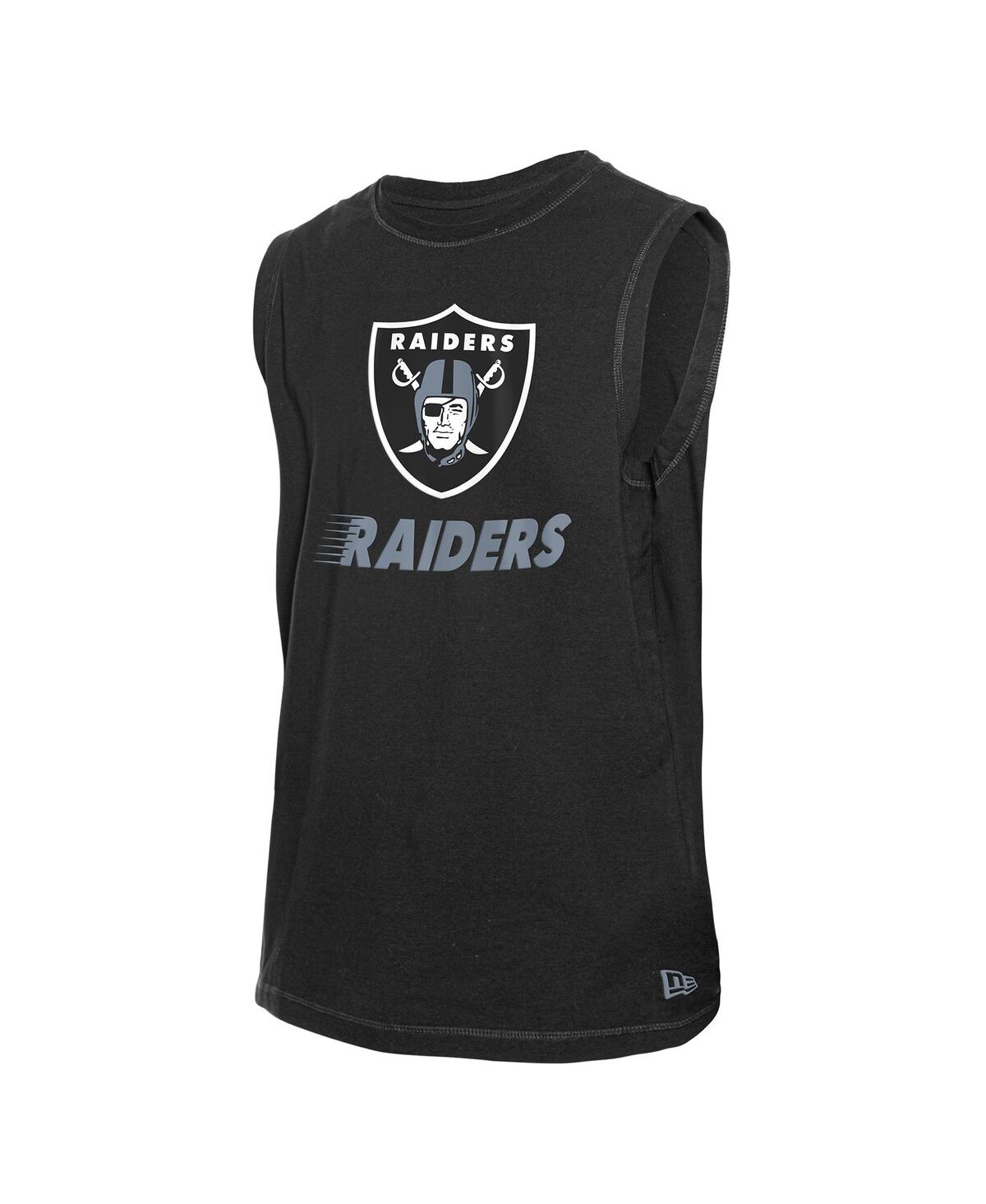 Shop New Era Men's Black Las Vegas Raiders Leisure Collection Tank Top