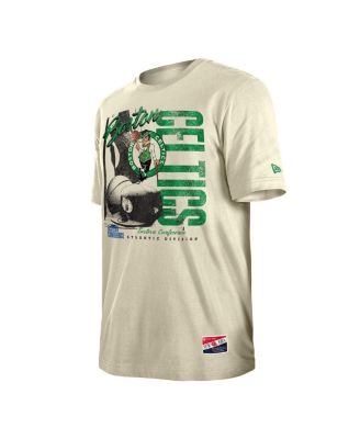 Мужская кремовая футболка New Era Boston Celtics Distressed Throwback Vintage Color Pack от New Era