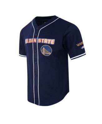 Мужская бейсбольная майка Pro Standard темно-синего цвета Golden State Warriors 2024/25 City Edition из сетчатой ткани