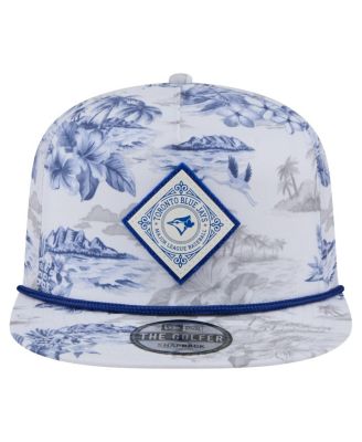 Мужская бейсболка-бейсболка для гольфа Island с принтом Toronto Blue Jays от New Era белого цвета для мужчин
