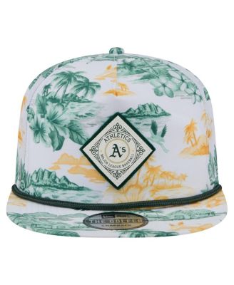 Мужская белая бейсболка Island Golfer Snapback с принтом 