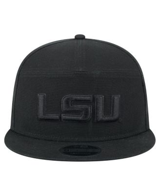 Мужская черная шляпа-бейсболка LSU Tigers Adventure из парусины с разрезной панелью New Era 9FIFTY Snapback