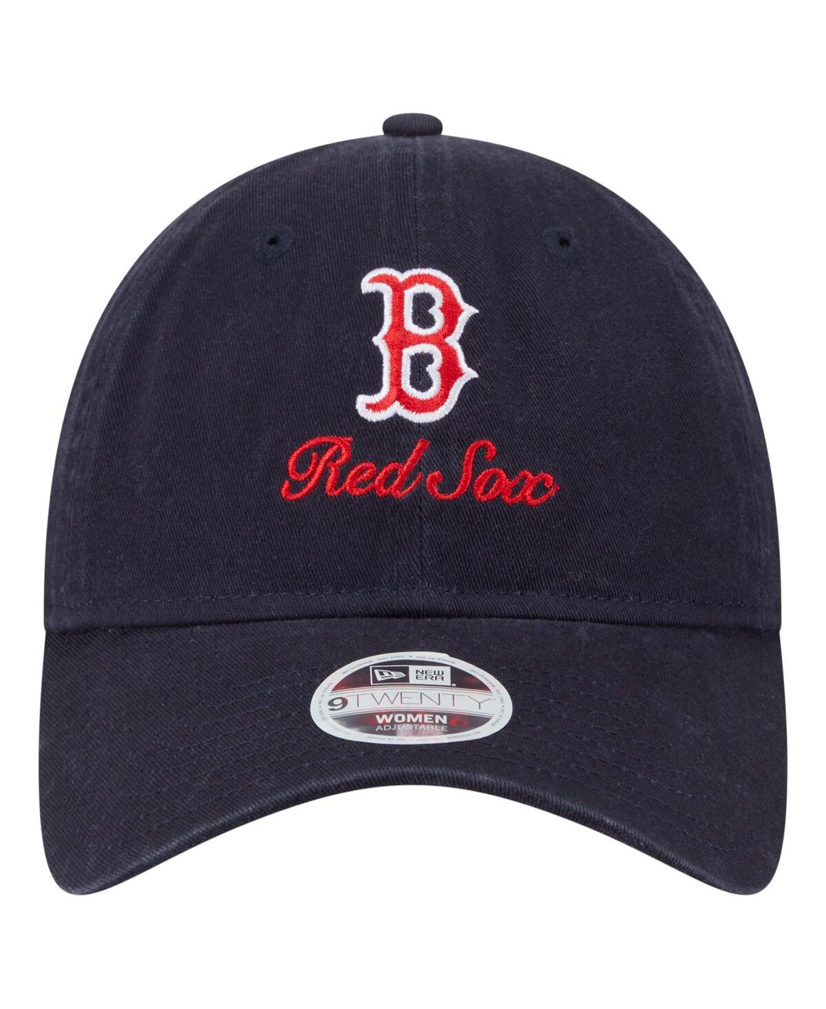 New Era Women's Navy Boston Red Sox Preppy Team 9twenty Adjustable Hat