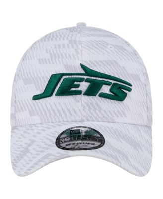 Мужская белая бейсболка New York Jets Gameday от New Era Flex 39-го размера
