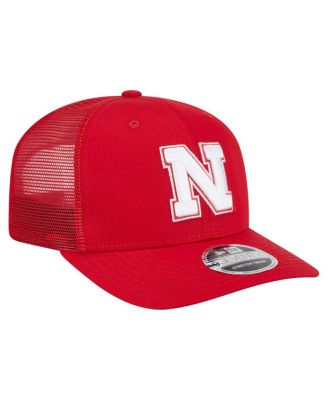 Мужская алая шляпа New Era Nebraska Huskers Primary 9SEVENTY для дальнобойщика с эластичной застежкой