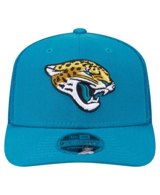 Мужская кепка New Era Jacksonville Jaguars Main Trucker 9SEVENTY с эластичной застежкой-молнией