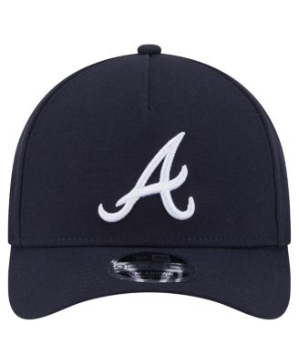 Мужская темно-синяя шляпа New Era Atlanta Braves 940 M-Crown с регулируемой головкой