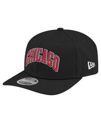 Мужская черная шапка из трикотажа Chicago Bulls Statement Edition от New Era с застежкой-молнией на крючке 9SEVENTY