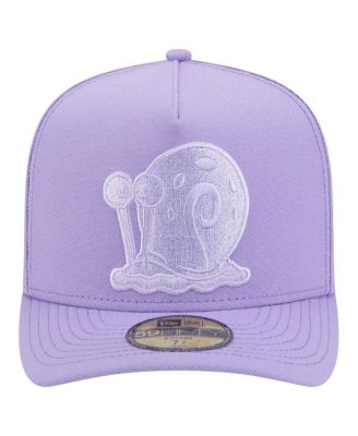 Мужская фиолетовая шляпа New Era SpongeBob SquarePants A-образной формы 59, облегающая фигуру.
