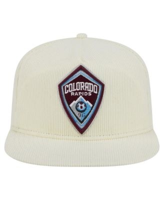 Мужская кепка для гольфа New Era кремового цвета Colorado Rapids 2025 Kickoff Snapback