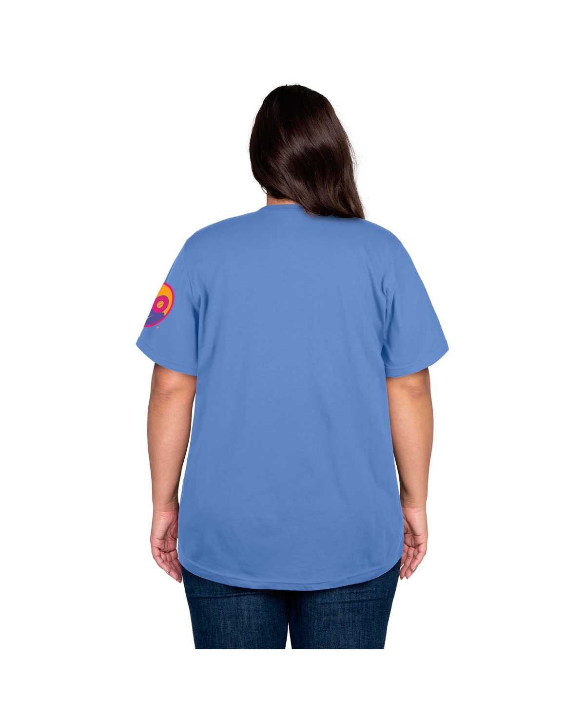 NEW ERA WOMEN'S BLUE COLORADO ROCKIES 2025 CITY CONNECT PLUS SIZE T-SHIRT 