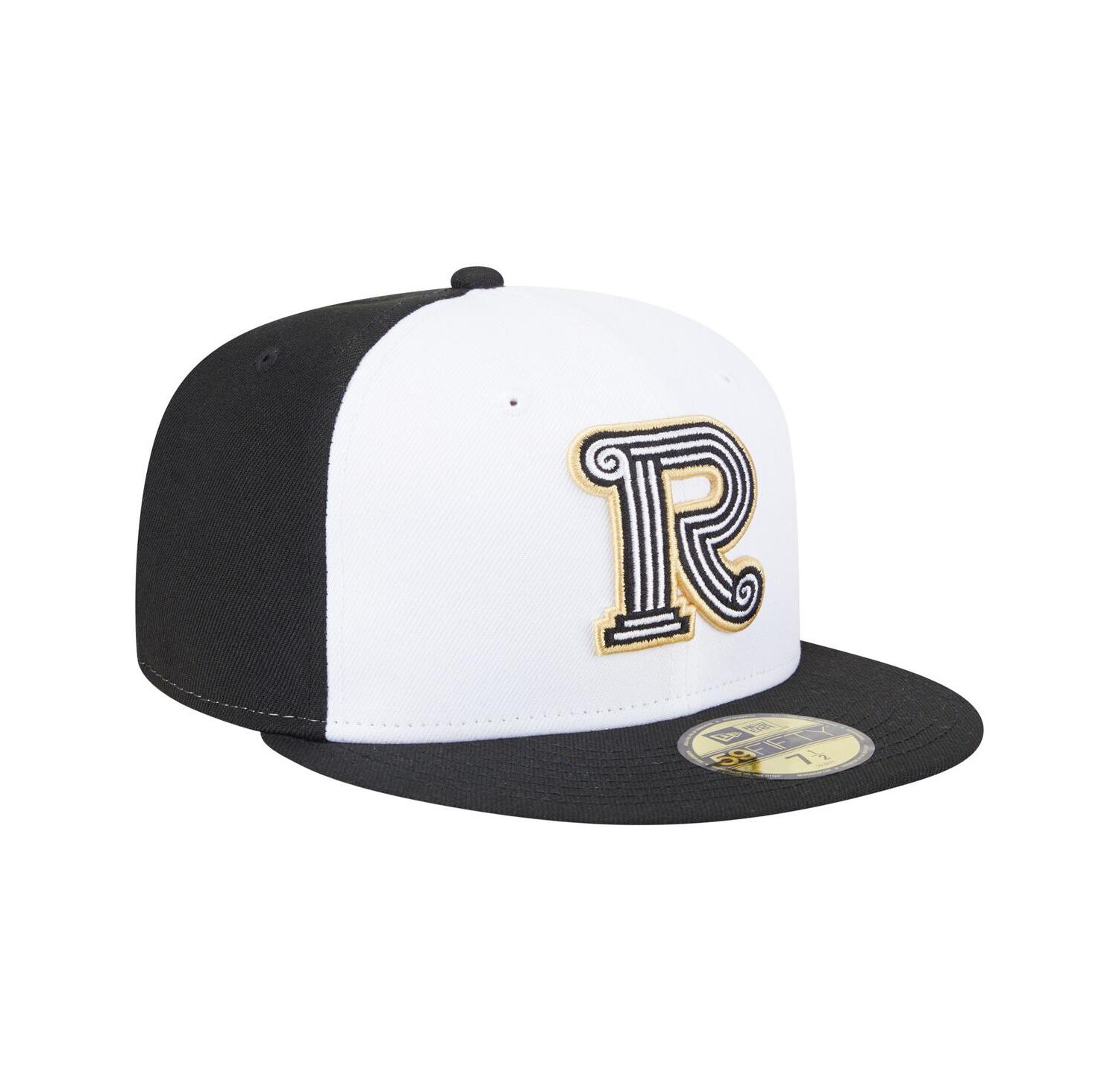 Men's White/Black Rome Emperors Authentic Collection 59FIFTY Fitted Hat