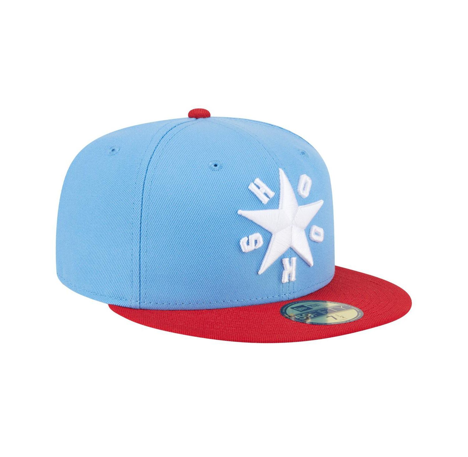 Men's Light Blue Corpus Christi Hooks Authentic Collection 59FIFTY Fitted Hat
