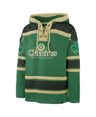 Мужская толстовка-пуловер на шнуровке Kelly Green Boston Celtics McLucky Superior от бренда '47, толстовка с капюшоном
