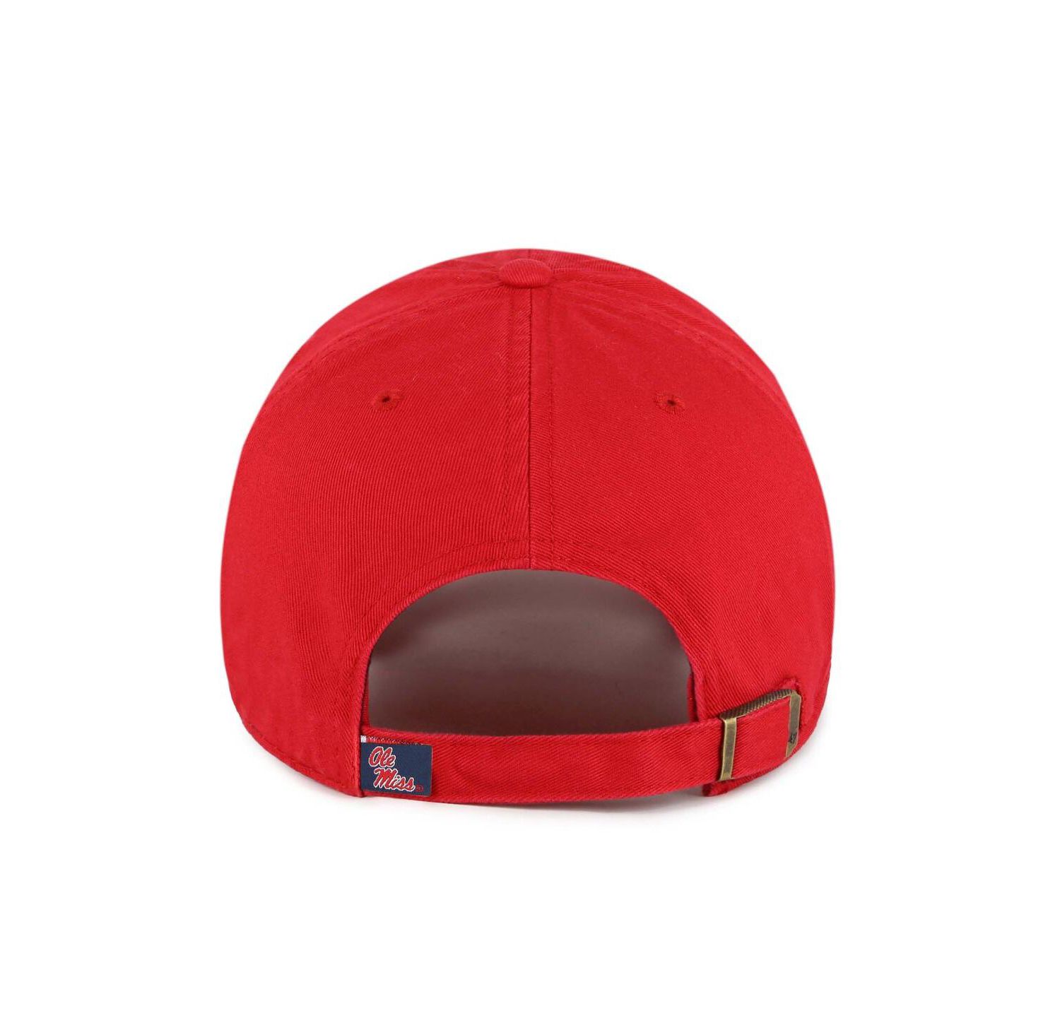 Men's Red Ole Miss Rebels Clean Up Adjustable Hat