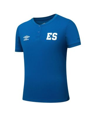 Мужская синяя рубашка поло Umbro с круглым вырезом для сборной Сальвадора