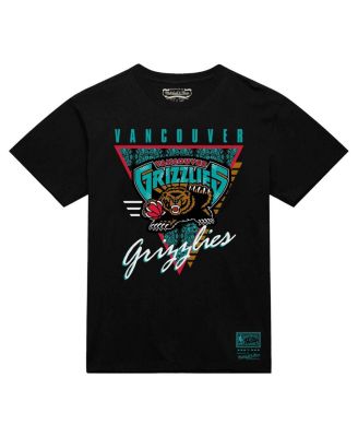 Мужская черная футболка с тремя логотипами из всемирной коллекции Vancouver Grizzlies от Mitchell & Ness